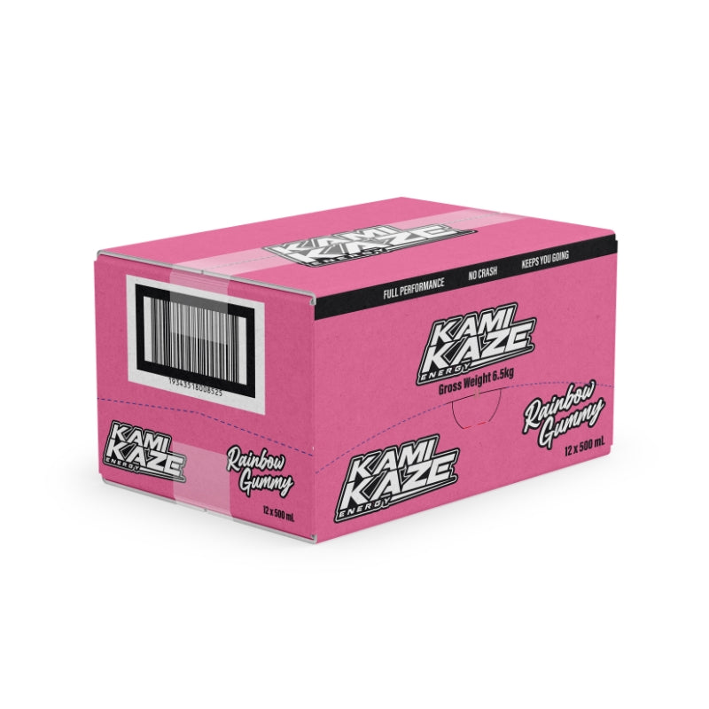 Athletic Sports Kamikaze Energy RTD 500ml Case - Rainbow Gummy