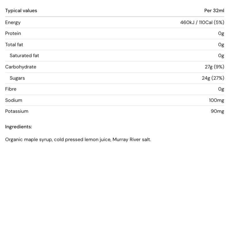 Maple Movement Sap Fuel Replenish 30ml Gel