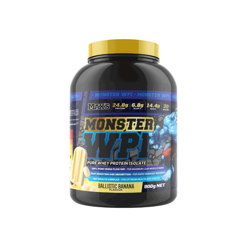 Maxs Supplements Monster WPI 900g Ballistic Banana