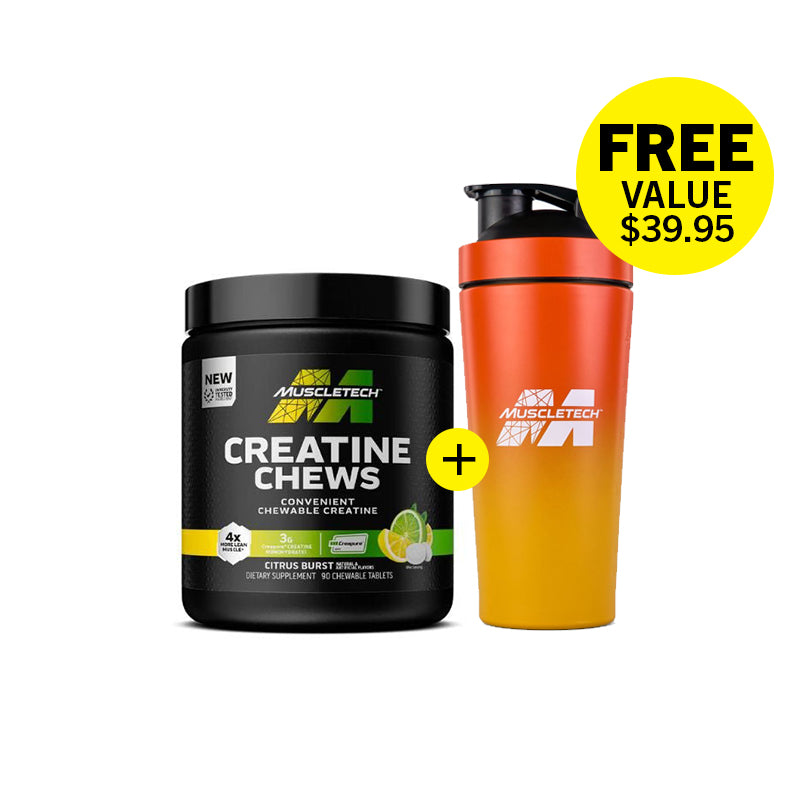 Muscletech Creatine Chews + FREE Shaker