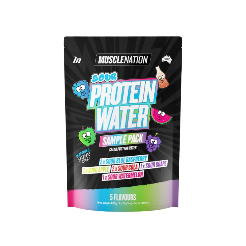 Muscle Nation Protein Water Varitey Pack - Sour Range