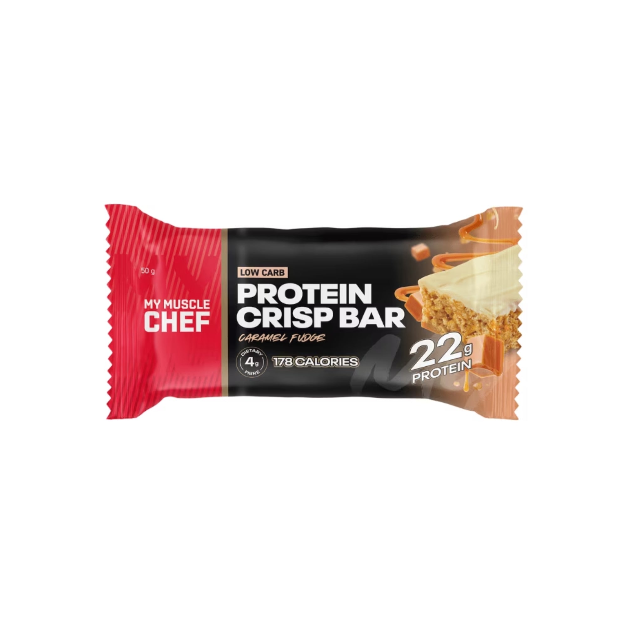 My Muscle Chef Crisp Bar 50g - Caramel Fudge