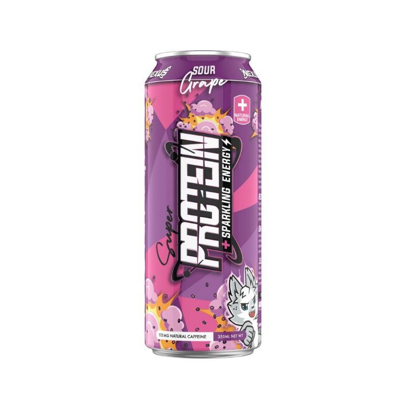 Nexus Super Protein Sparkling Energy 355ml RTD - Sour Grape