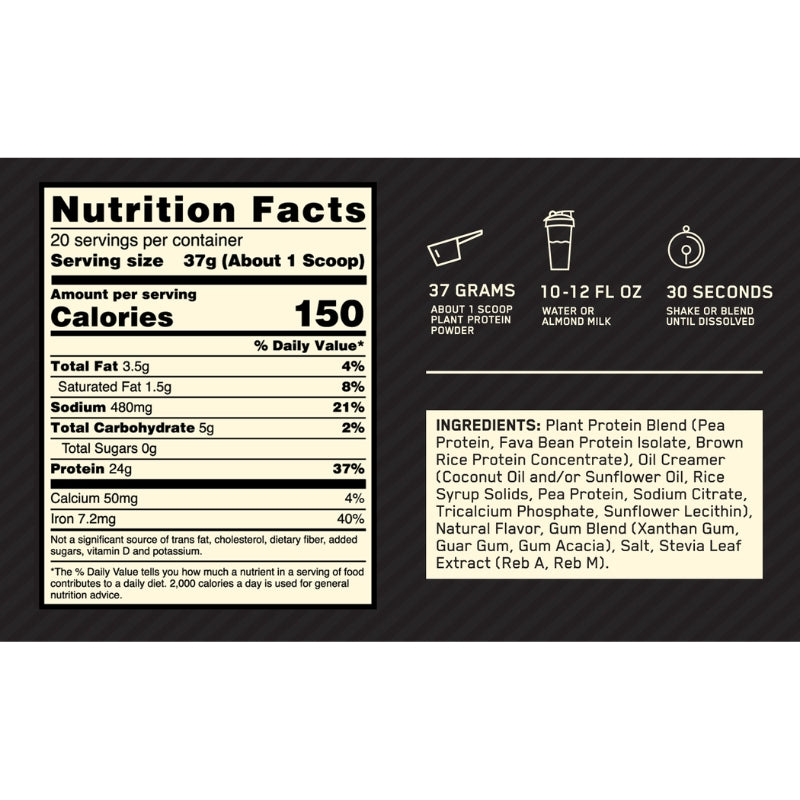 Optimum Nutrition Gold Standard Plant Protein NIP