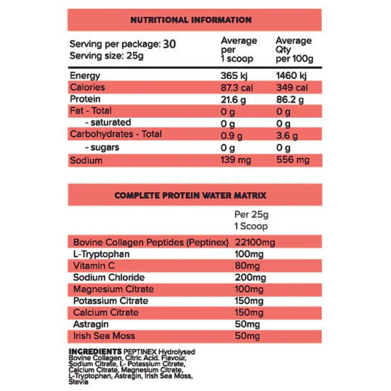 Primabolics Complete Collagen Protein Water NIP