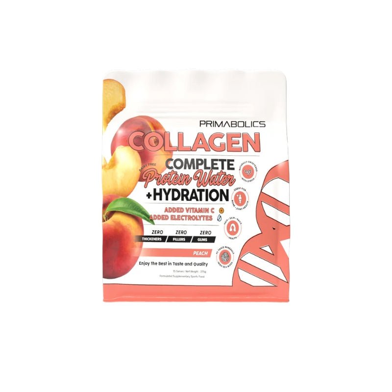 Primabolics Complete Collagen Protein Water - Peach