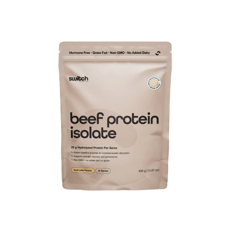 Switch Nutrition Beef Protein Isolate Iced Latte 15 serve