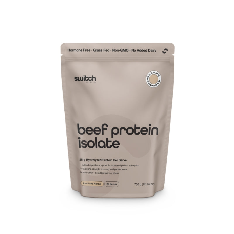 Switch Nutrition Beef Protein Isolate 25 serve Iced Latte