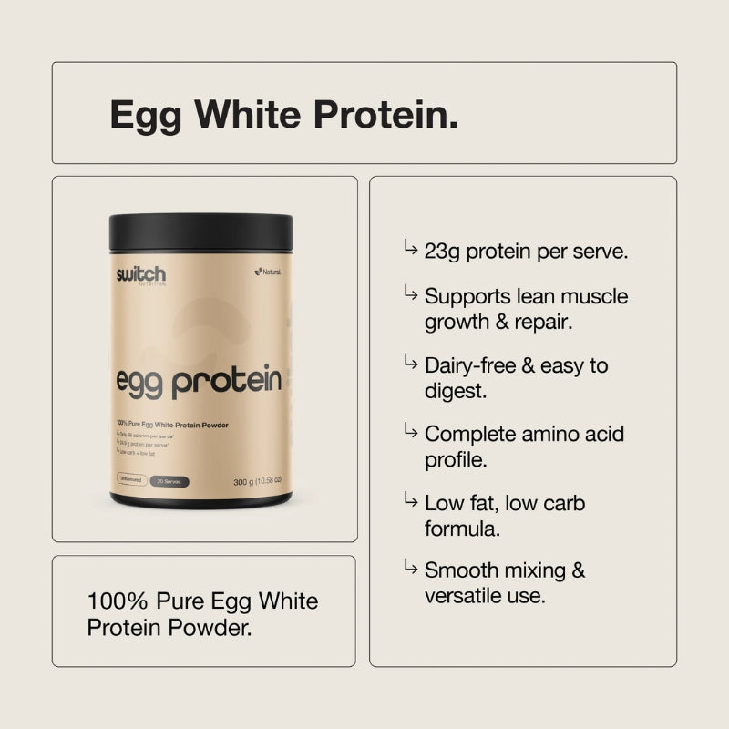 Switch Nutrition Egg White Protein Powder