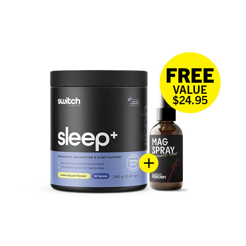 Switch Nutrition Sleep + FREE Magnesium Spray Lemon Squash