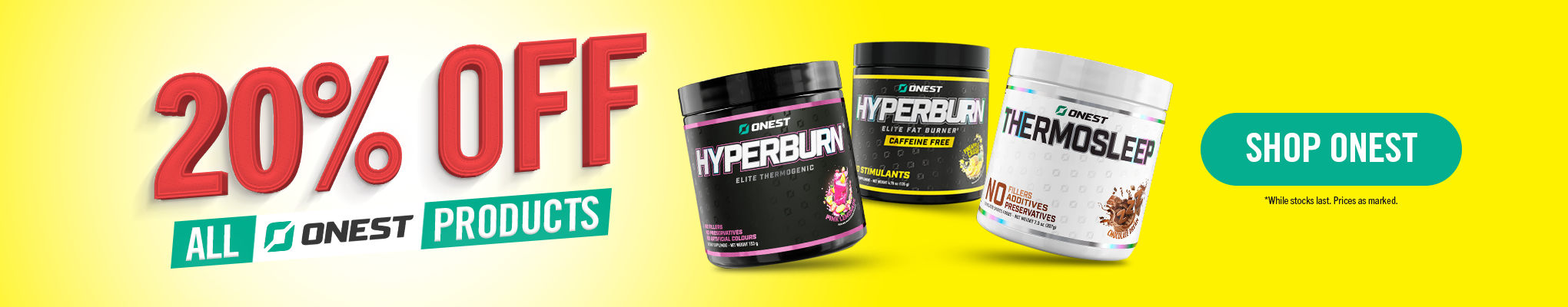 20% OFF Onest Supplements