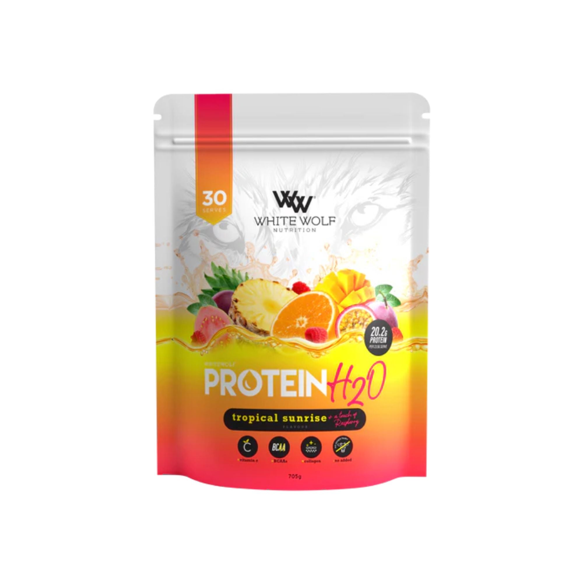 White Wolf Protein H2O - Tropical Sunrise