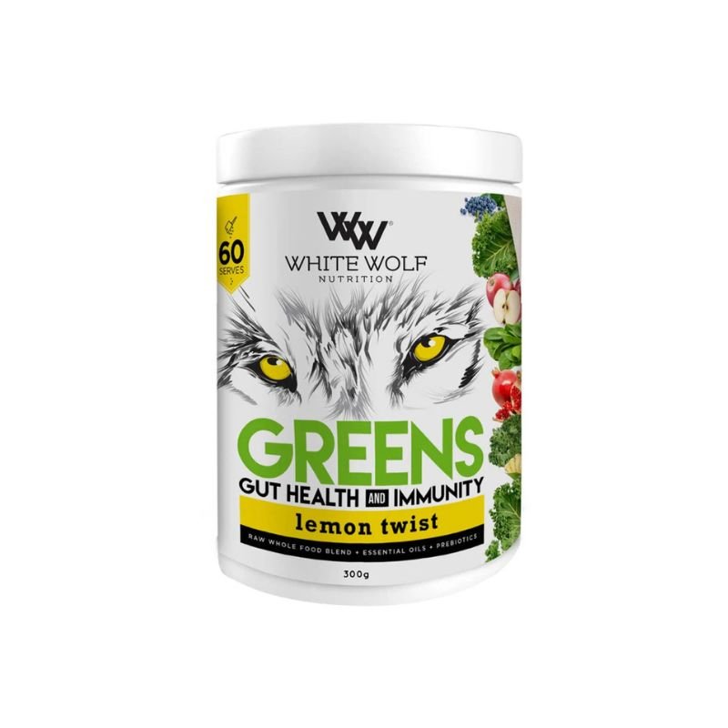White Wolf Greens + Gut Health Immunity 300g Clearance
