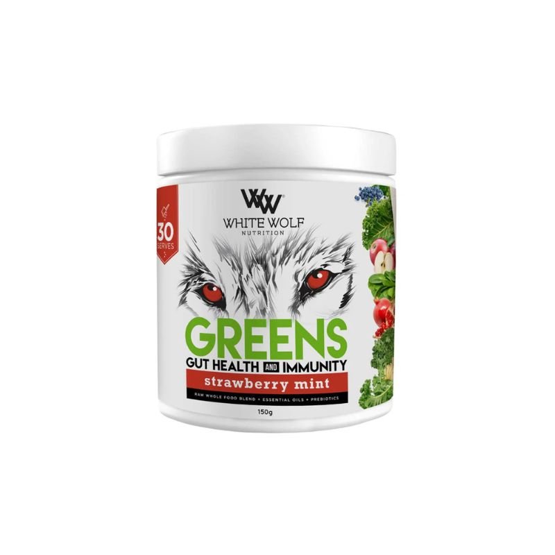 White Wolf Greens + Gut Health Immunity 150g Clearance