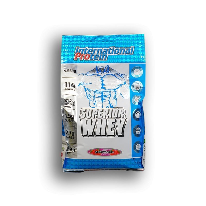 International Protein Superior Whey 4.55kg - Strawberry