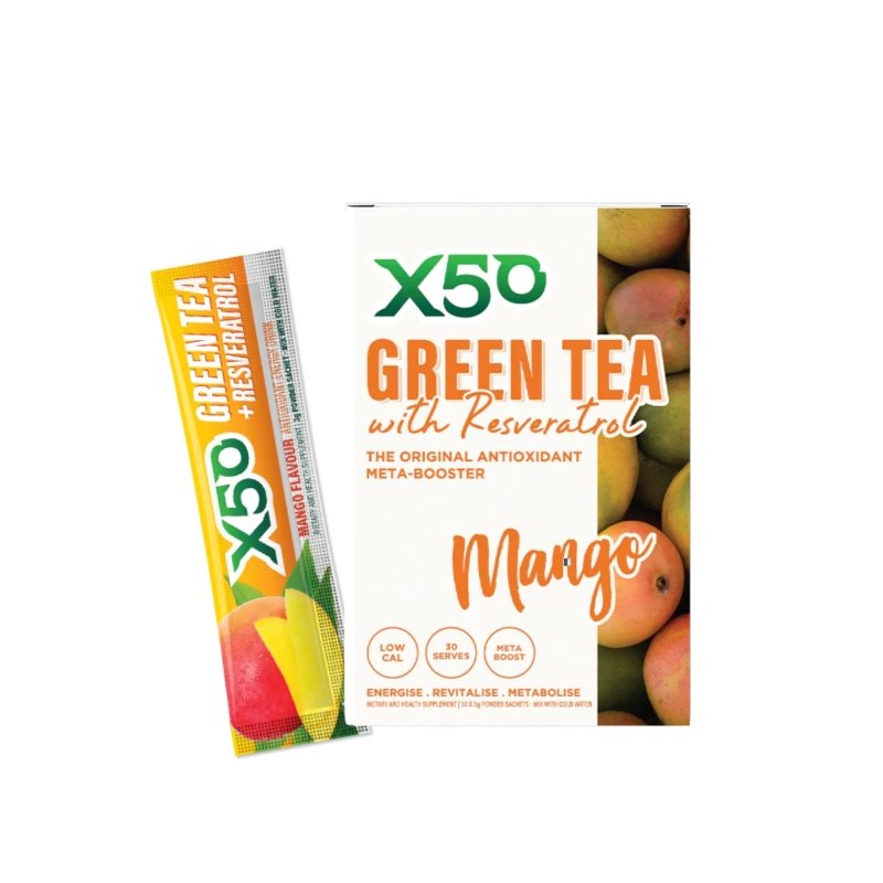 X50 Green Tea + - 30 serve Mango