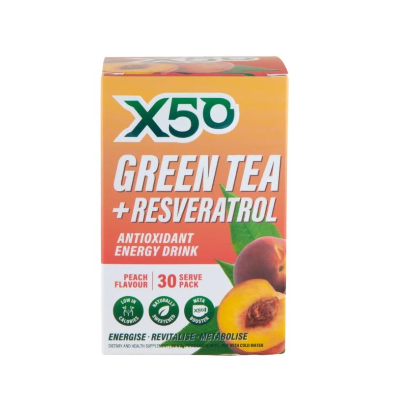 X50 Green Tea + - 30 serve Peach