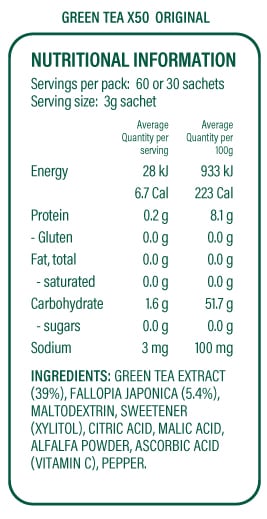 X50 Green Tea +