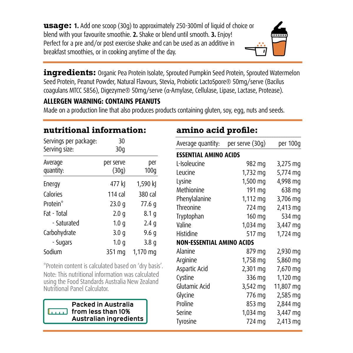 White Wolf Vegan Natural And Lean