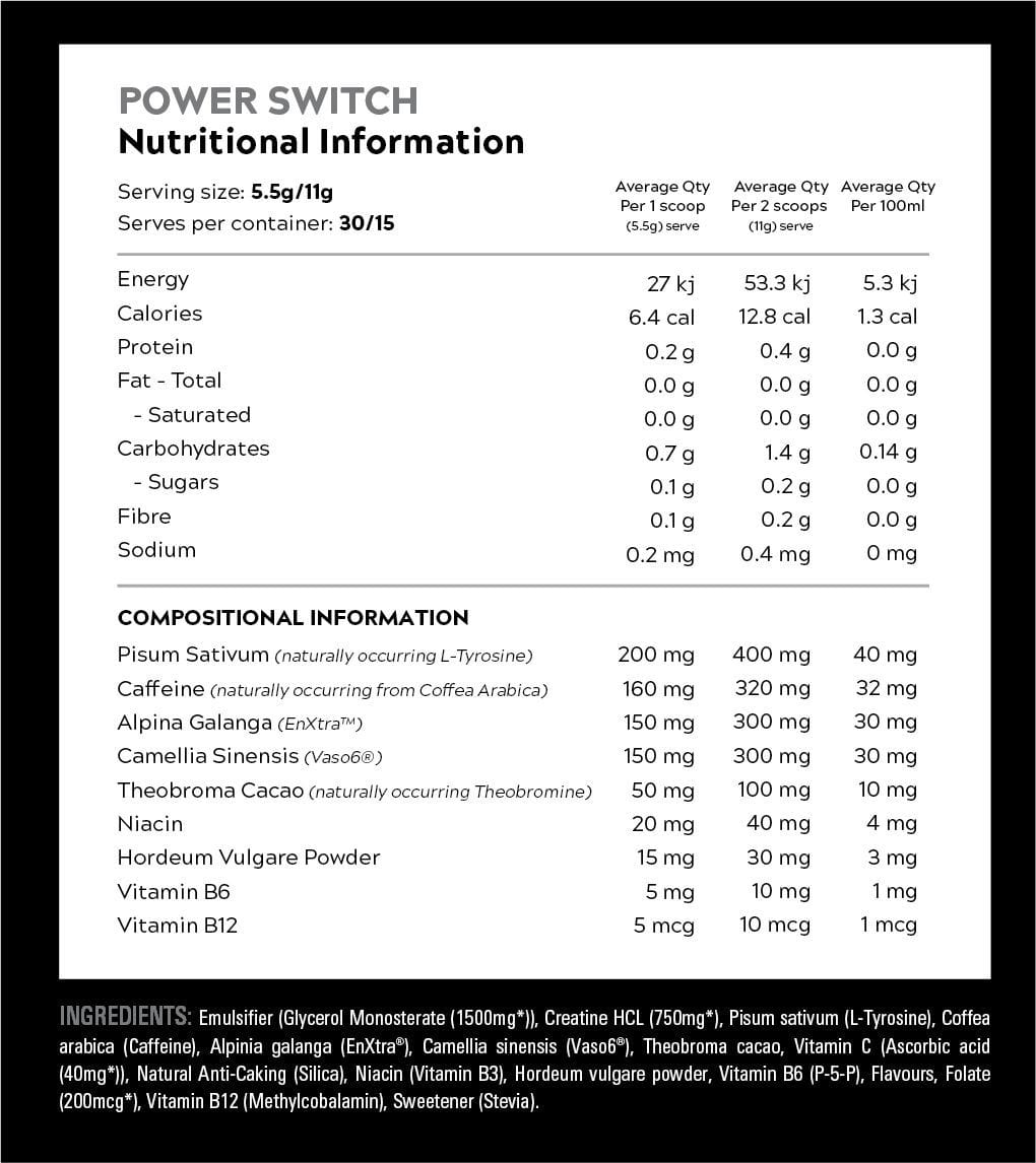 Switch Nutrition Power Switch