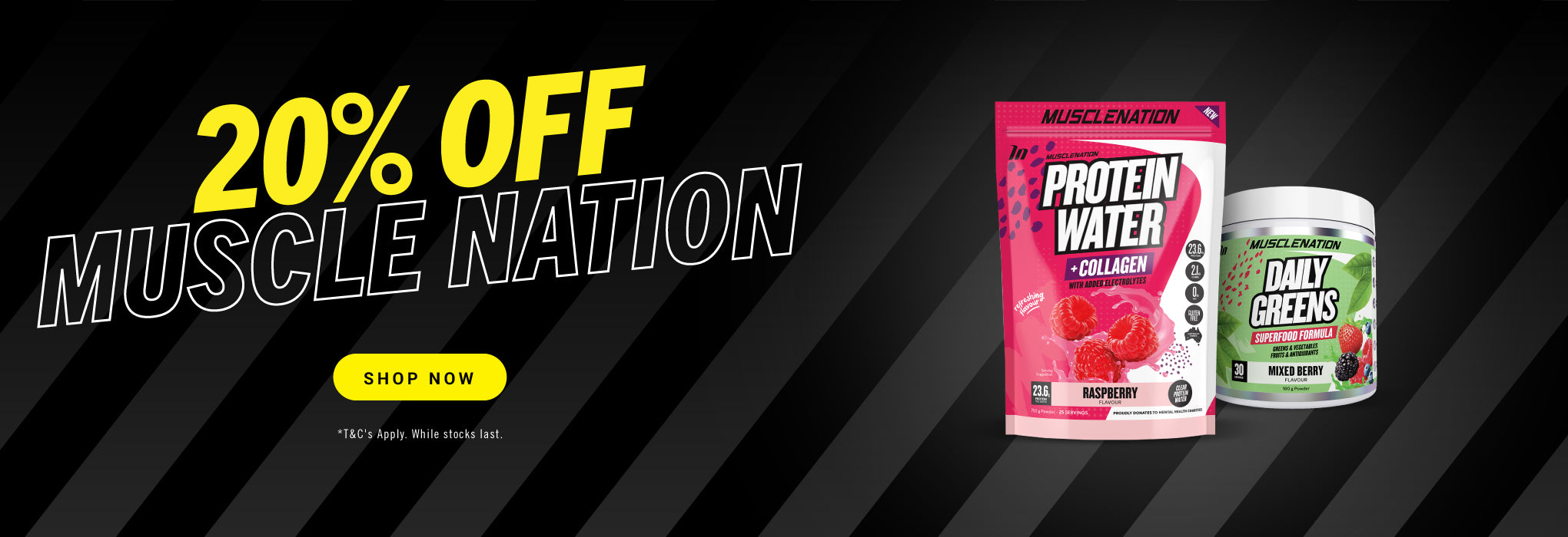 April Fortnightly Deal - 20% OFF MUSCLE NATION