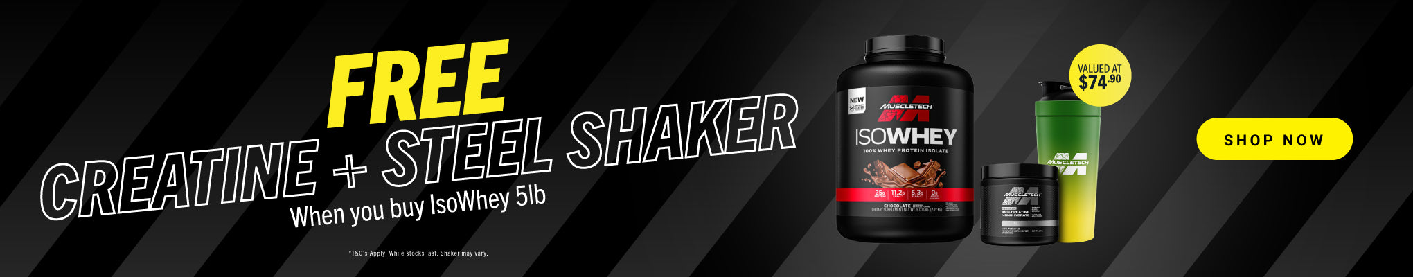 March MuscleTech Deal - FREE CREATINE + SHAKER