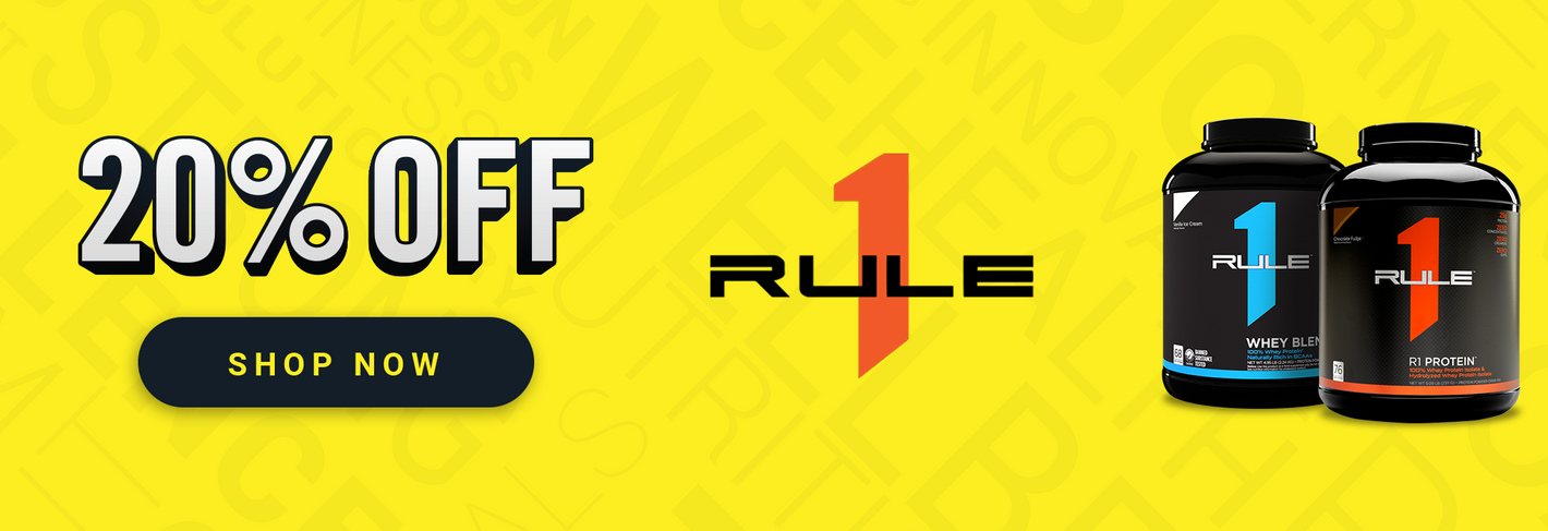 20% OFF Rule 1 Proteins - Select Supps Sale
