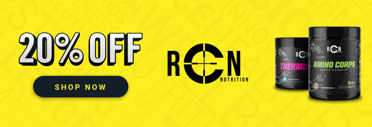 20% OFF RCN Nutrition - Select Supps Sale