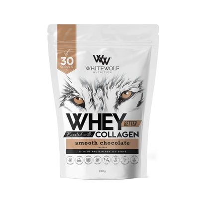 White Wolf Whey Better Protein Blend - Boosted with Collagen