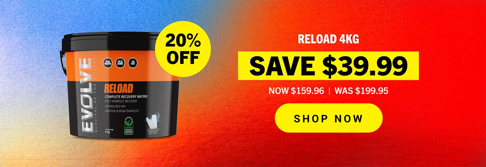 SAVE $39.99 Evolve Reload | Boxing Day Sale