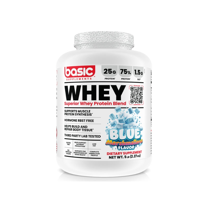 Basic Supplements Whey 2.27kg - Blue Marshmallow