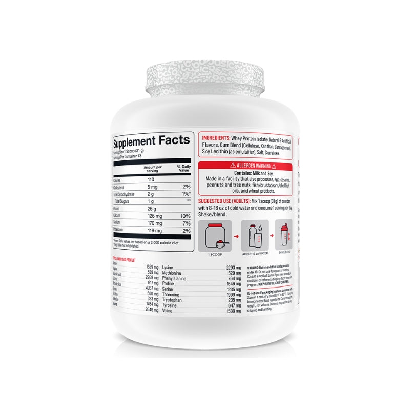 Basic Supplements Isolate 2.27kg Rear
