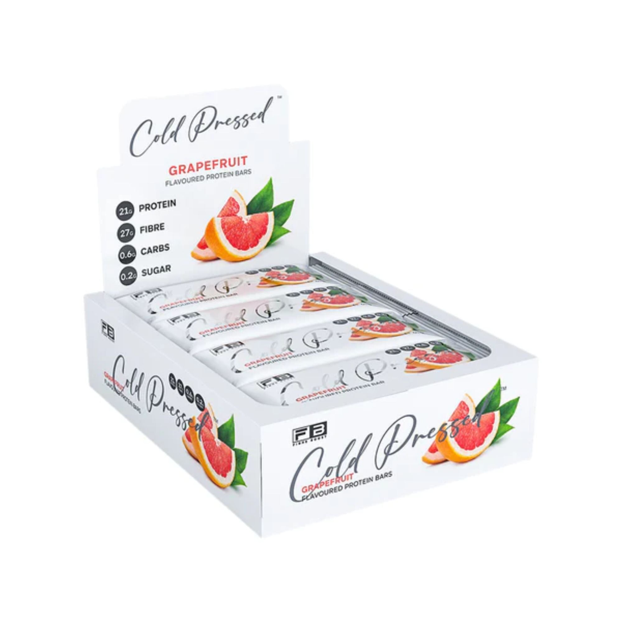 Fibre Boost Cold Pressed Bars - Box of 12 Grapefruit