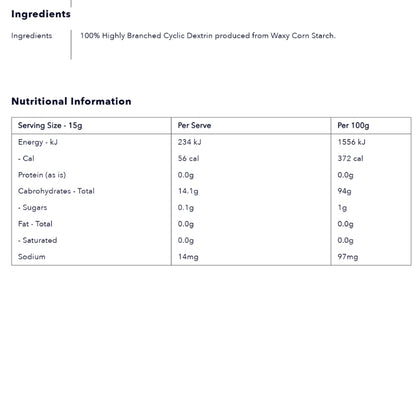Cyborg HBCD - Highly Branched Cyclic Dextrin NIP