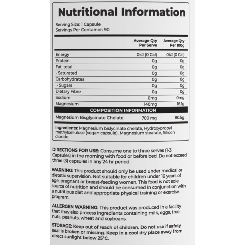 Day One Mag Glycinate (700mg/c) NIP