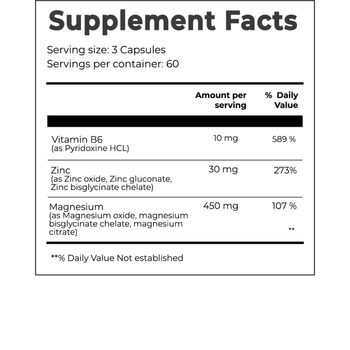 Day One ZMA Zinc-Magnesium-B6