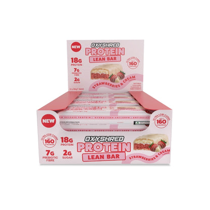 EHP Oxyshred Protein Lean Bar Strawberries &amp; Cream Box of 12