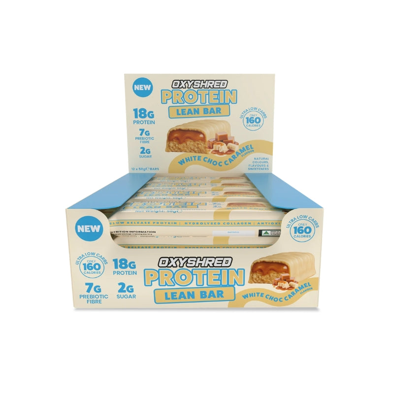EHP Oxyshred Protein Lean Bar White Choc Caramel Box of 12