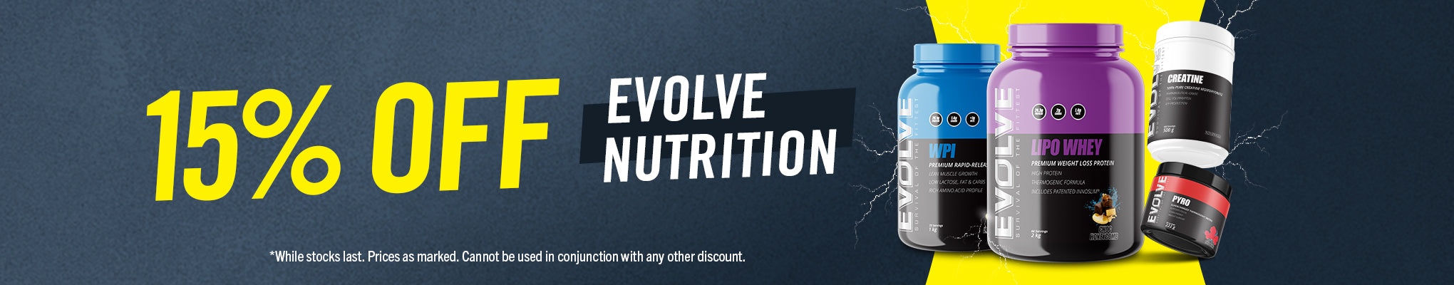 15% OFF Evolve Nutrition - May Deal