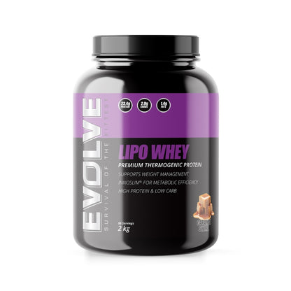 Evolve Nutrition Lipo Whey 2kg - Caramel Swirl