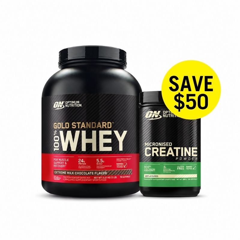 Optimum Nutrition Gold Standard Whey 5LB + Creatine 600g