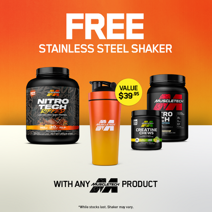 AUGUST | FREE MuscleTech Shaker when you spend over $100