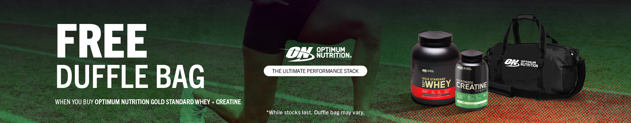 AUGUST | FREE Duffle Bag with Optimum Nutrition GSW + Creatine