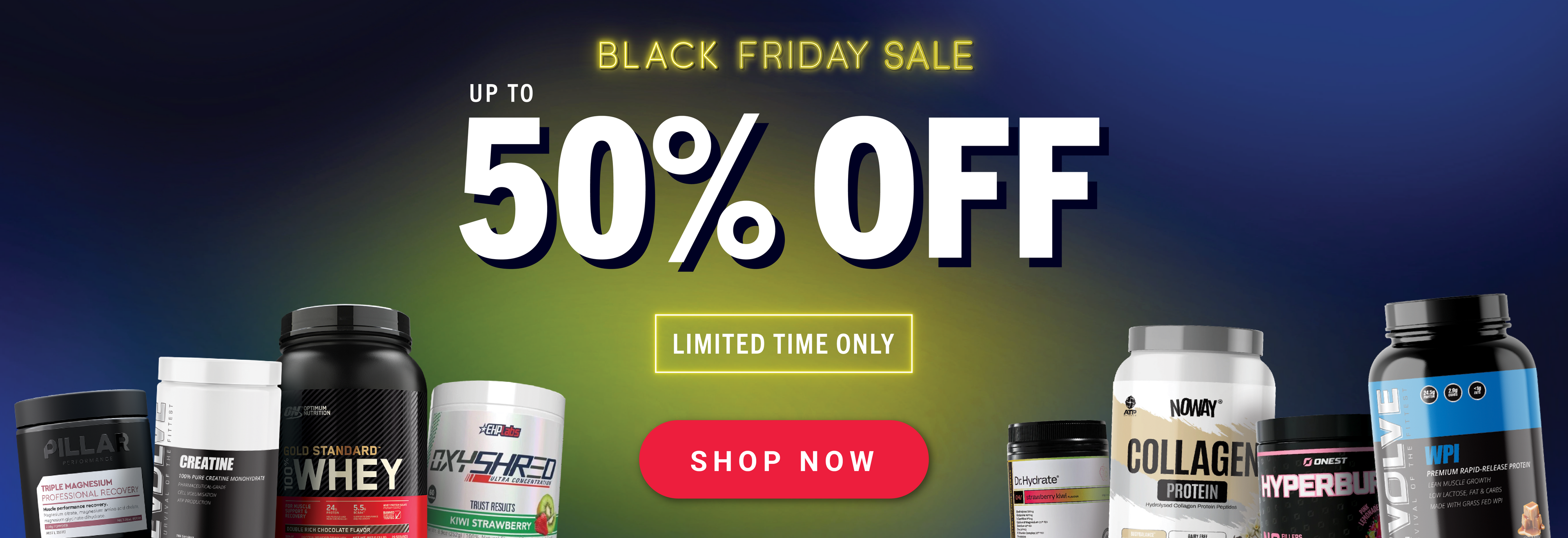 UP TO 50% OFF Black Friday Sale