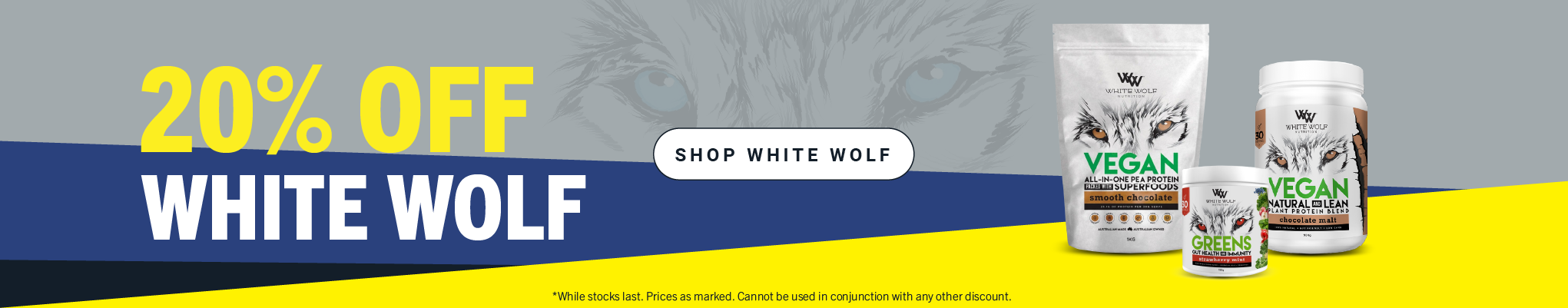 20% OFF White Wolf - May Deal
