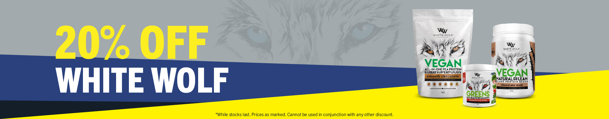 20% OFF White Wolf - May Deal