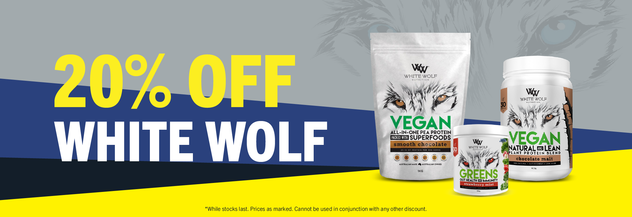 20% OFF White Wolf - May Deal