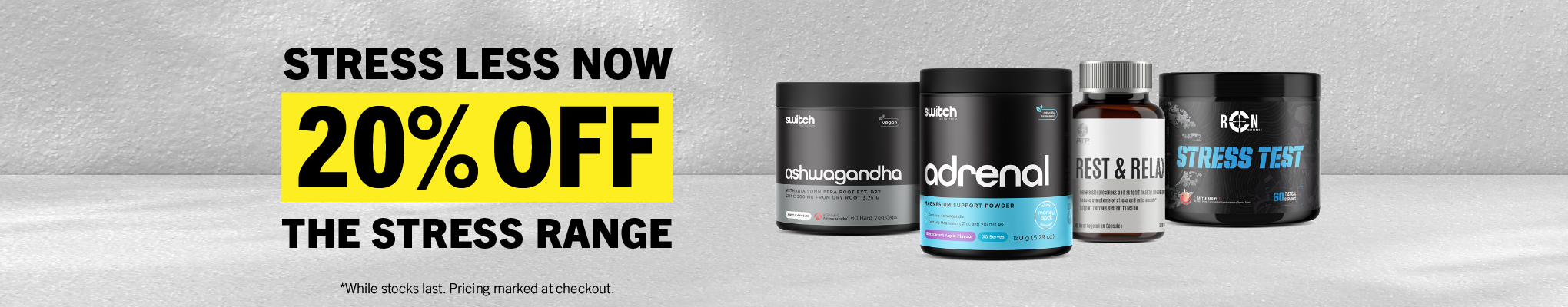 20% OFF Stress Supplements