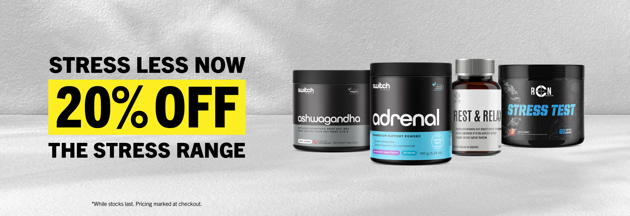 20% OFF Stress Supplements