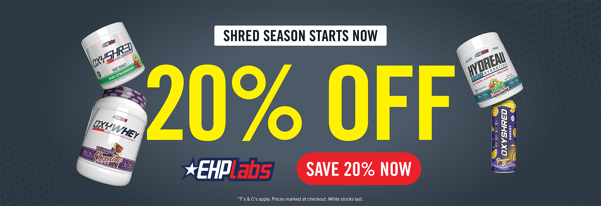 20% off EHP Labs: Shred Season Starts Now
